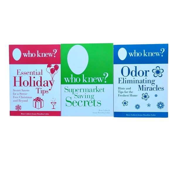 ๐ Who Knew? 3-Book Set | Holiday + Home Hacks + Odor Eliminator + Money - Picture 6 of 7